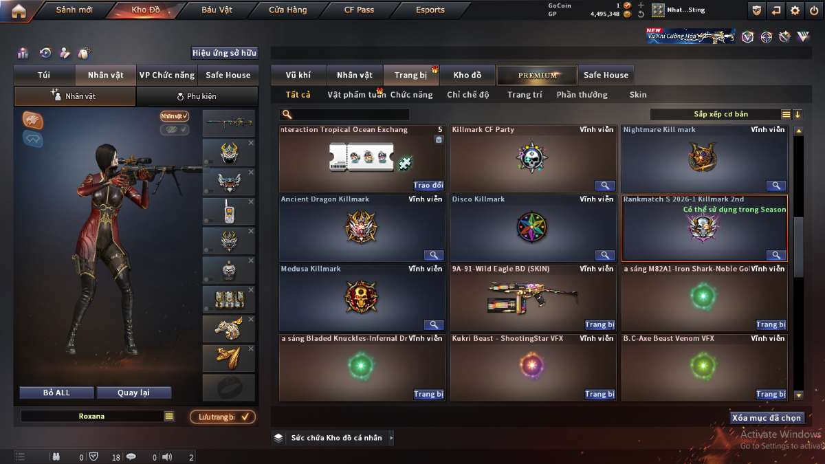 shop acc cf uy tin gia re